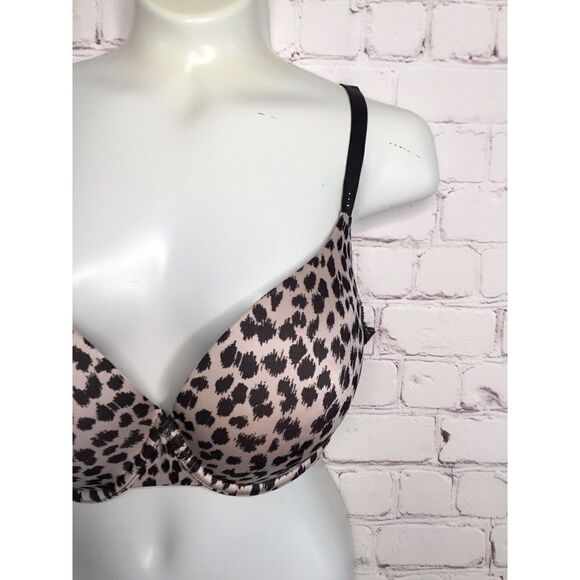 34DD Victoria's Secret Biofit Demi Uplift Bra Underwire Animal Print (228) - Picture 4 of 14